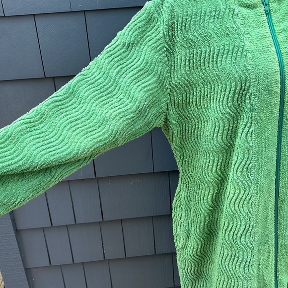 Vintage Terry Cloth Robe long thick zip front large - Picture 3 of 16